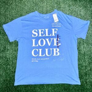 Grayson Threads Blue T Shirt Self Love Club Shirt New With Tag